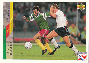 Cyrille Makanaky Cameroon Upper Deck World Cup 1994 Eng/Ger #189
